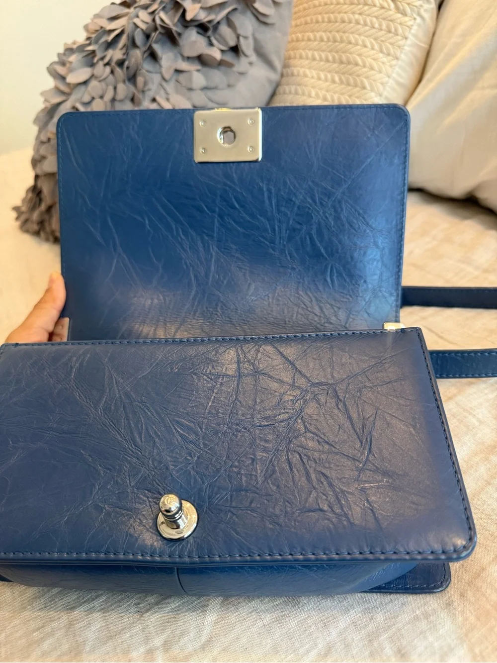 Chanel Boy Medium crinkle skin